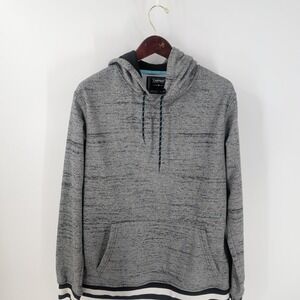 Company Eighty One Kangaroo Pocket Modern Pullover Hoodie Heather‎ Gray Size L